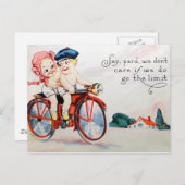 ヴィンテージオートバイキッズ ポストカード (正面/裏面)