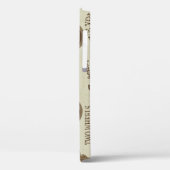 ヴィンテージオートバイシルエット：シームレスな背景 Case-Mate iPhoneケース (裏面 / 左)