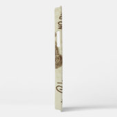 ヴィンテージオートバイシルエット：シームレスな背景 Case-Mate iPhoneケース (裏面 / 右)