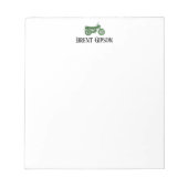 ヴィンテージオートバイスケッチ固定注記パッド ノートパッド (正面)