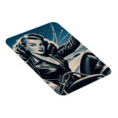 ヴィンテージオートバイピンアップ マグネット (右側)