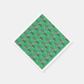 ヴィンテージオートバイライダーアンティークサイクル スタンダードカクテルナプキン (角)