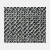 ヴィンテージオートバイライダーアンティークサイクル フリースブランケット (正面(横))