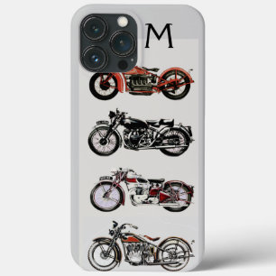 ヴィンテージオートバイ・モノグラム iPhone 13 PRO MAXケース