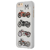 ヴィンテージオートバイ・モノグラム Case-Mate iPhoneケース (裏面左)