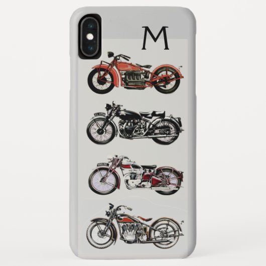 ヴィンテージオートバイ・モノグラム Case-Mate iPhoneケース (裏面)