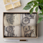 ヴィンテージオートバイ 薄葉紙 (ギフト)