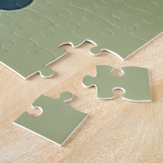 ヴィンテージオートレーシングイラストレーションアート ジグソーパズル (側面)