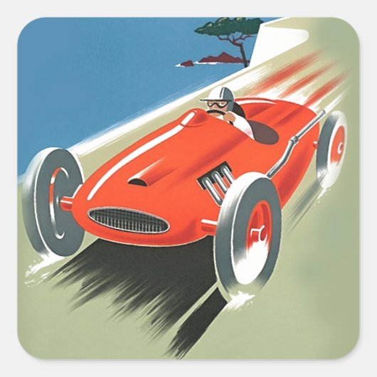 ヴィンテージオートレース スクエアシール (正面)