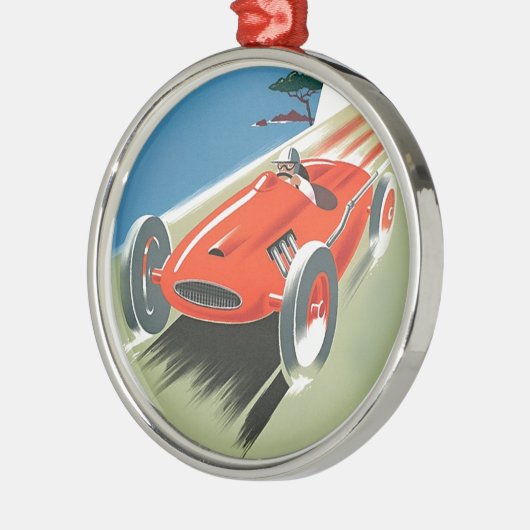 ヴィンテージオートレース メタルオーナメント (左)