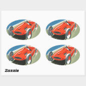 ヴィンテージオートレース 楕円形シール (シート)