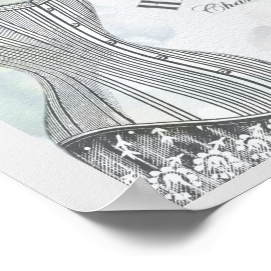 ヴィンテージオートーオートクチュールファッションデザイン ポスター (角)