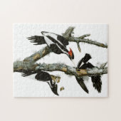 ヴィンテージオードボンアイボリーハングルペッカー絵画ズ ジグソーパズル (横)