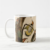 ヴィンテージオードボンイエローシャフートフリッ絵画カー コーヒーマグカップ (左)