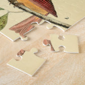 ヴィンテージオードボンノーザン（鳥）ショウジョウコウカンチョウ絵画ズギフト ジグソーパズル (側面)