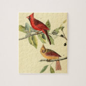 ヴィンテージオードボンノーザン（鳥）ショウジョウコウカンチョウ絵画ズギフト ジグソーパズル (縦)