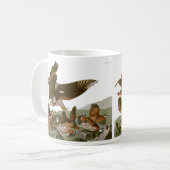 ヴィンテージオードボンボブホワイト絵画ウズギフト コーヒーマグカップ (正面左)