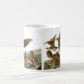 ヴィンテージオードボンボブホワイト絵画ウズギフト コーヒーマグカップ (中央)