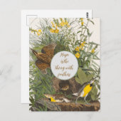 ヴィンテージオードボンメドウラルクプリント ポストカード (正面/裏面)