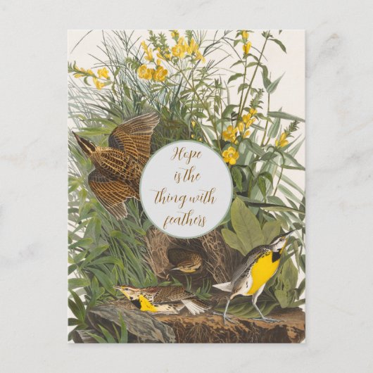 ヴィンテージオードボンメドウラルクプリント ポストカード (正面)