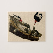 ヴィンテージオードボンレッドヘッドウッドペッ絵画カー ジグソーパズル (横)