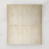 ヴィンテージオーナメントとレッドローズ プレイスカード (内部開封)