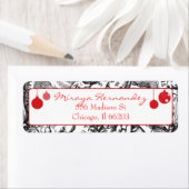 ヴィンテージオーナメントとCherubs住所 シール (インサイチュ)