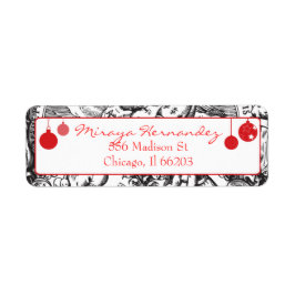 ヴィンテージオーナメントとCherubs住所 シール