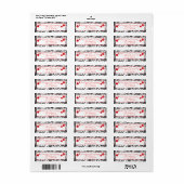 ヴィンテージオーナメントとCherubs住所 シール (フルシート)