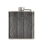 ヴィンテージオーナメントオン素朴ダークウッド結婚ズフラスコ フラスク (裏面)