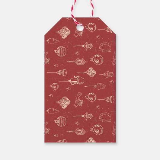 ヴィンテージオーナメントギフトラベル ギフトタグ (正面)