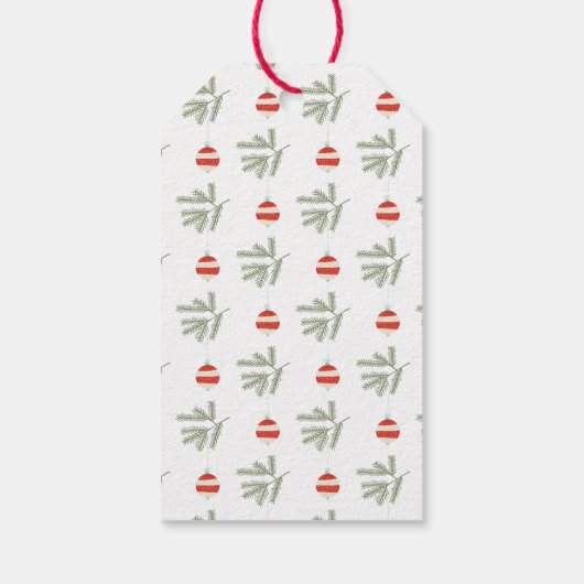 ヴィンテージオーナメントクラフト紙クリスマス ギフトタグ (裏面)