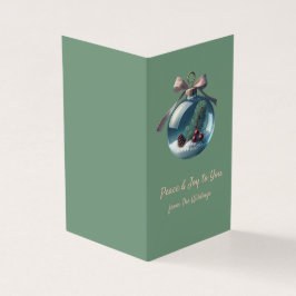 ヴィンテージオーナメントクリスマスカード