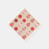 ヴィンテージオーナメントクリスマス スタンダードカクテルナプキン (角)