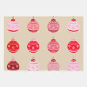 ヴィンテージオーナメントクリスマス ラッピングペーパーシート (正面2)