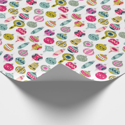 ヴィンテージオーナメントクリスマス ラッピングペーパー (角)