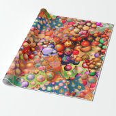 ヴィンテージオーナメントサンプラレコレタグランデ ラッピングペーパー (アンロールド)