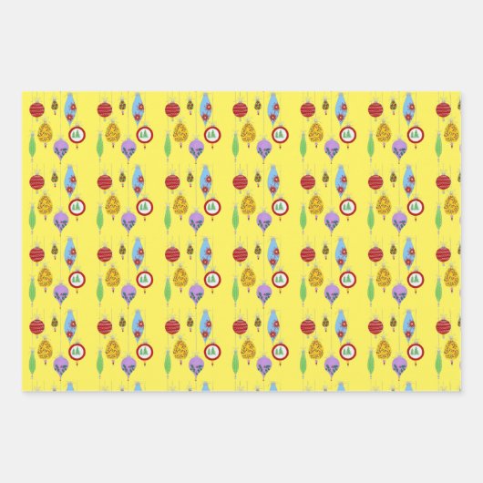 ヴィンテージオーナメントセット ラッピングペーパーシート (正面)