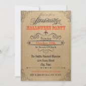 ヴィンテージオーナメントハロウィン招待状 招待状 (正面)