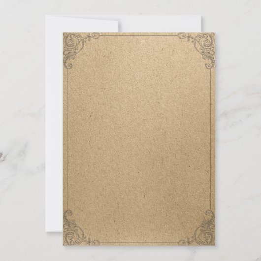 ヴィンテージオーナメントハロウィン招待状 招待状 (裏面)