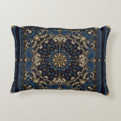 ヴィンテージオーナメントペイズリーバンダナプリントシルクネック  アクセントクッション (裏面)