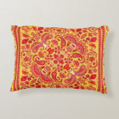 ヴィンテージオーナメントペイズリーバンダナプリントシルクネック  アクセントクッション (裏面)