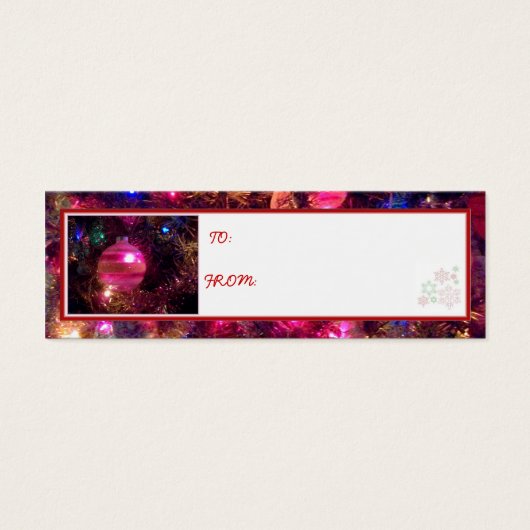 'ヴィンテージオーナメント'ホリデーギフトラベル (正面)