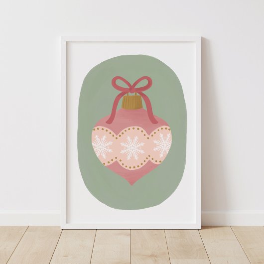 ヴィンテージオーナメントホリデーホームデコールウォールアート ポスター