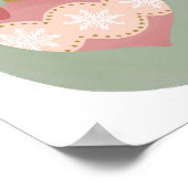 ヴィンテージオーナメントホリデーホームデコールウォールアート ポスター (角)