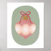 ヴィンテージオーナメントホリデーホームデコールウォールアート ポスター (正面)