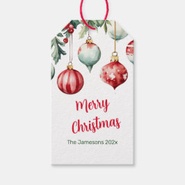 ヴィンテージオーナメントメリークリスマスギフトラベル ギフトタグ