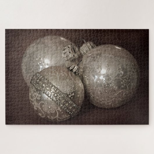 ヴィンテージオーナメントラージクリスマスパズル ジグソーパズル (横)