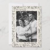 ヴィンテージオーナメント写真クリスマス シーズンカード (正面)