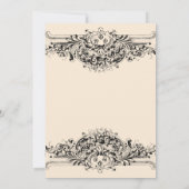 ヴィンテージオーナメント婚約パーティ 招待状 (裏面)